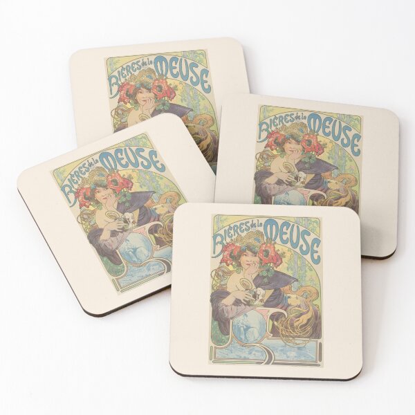 Item preview, Bières de la Meuse, by Alphonse Mucha. HIGH DEFINITION designed and sold by MINDTHECHERRY.