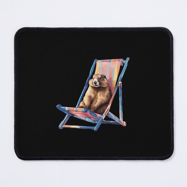 Item preview, Relaxed Groundhog on the beach designed and sold by Aquillashop.