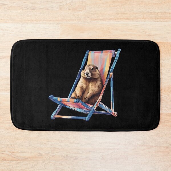 Item preview, Relaxed Groundhog on the beach designed and sold by Aquillashop.