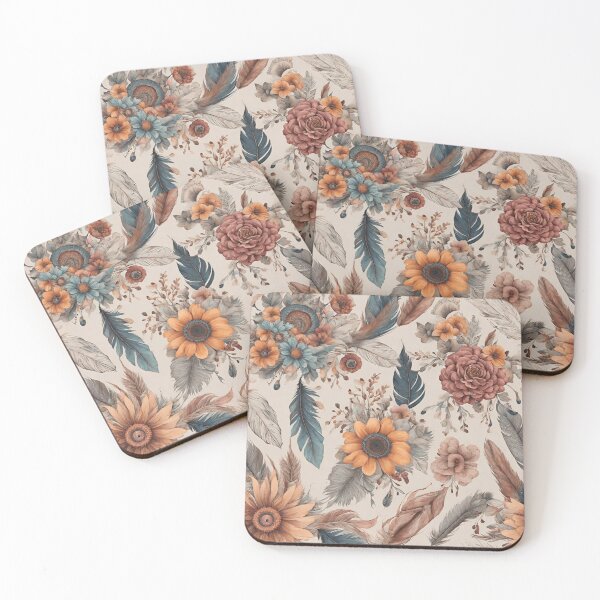 Item preview, Bohemian Flowers and Feathers designed and sold by Robertreitz.