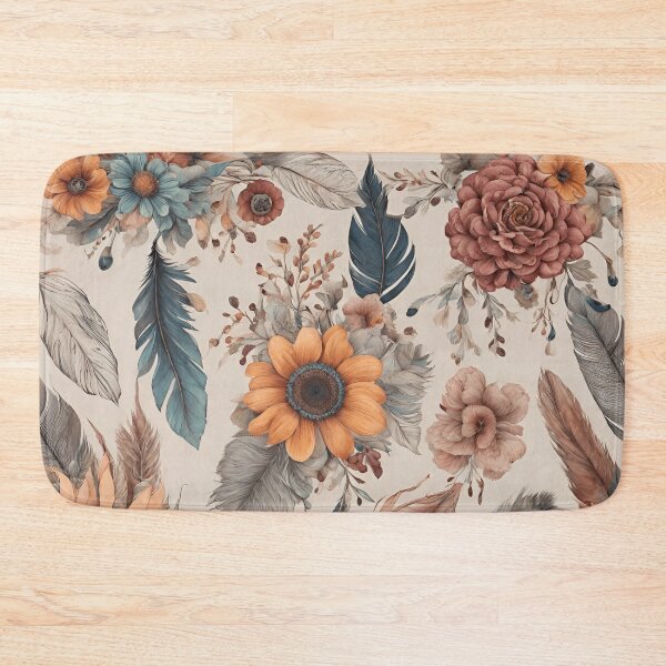 Item preview, Bohemian Flowers and Feathers designed and sold by Robertreitz.