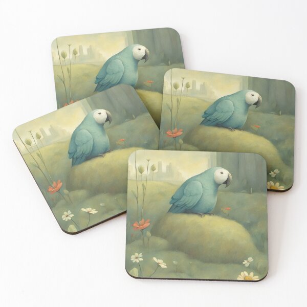 Item preview, Sleepy parrot designed and sold by solveigsmake.