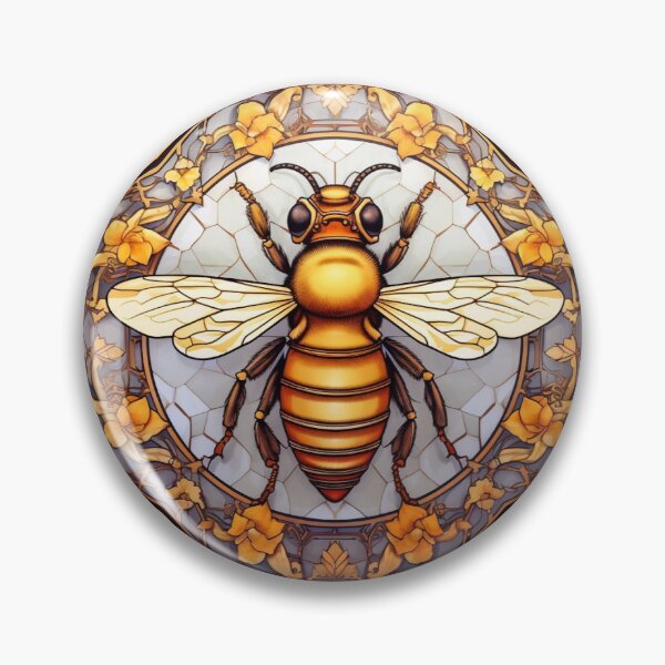 Artikelvorschau, Honeybee Stained Glass Frame entworfen und verkauft von DozerDaisyShop.
