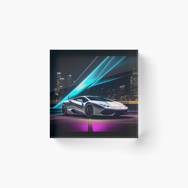 Item preview, Neon Fusion: Abstract Interpretation of the Lamborghini Huracan designed and sold by iQuorra.