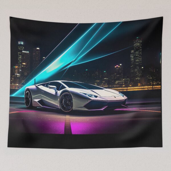 Item preview, Neon Fusion: Abstract Interpretation of the Lamborghini Huracan designed and sold by iQuorra.