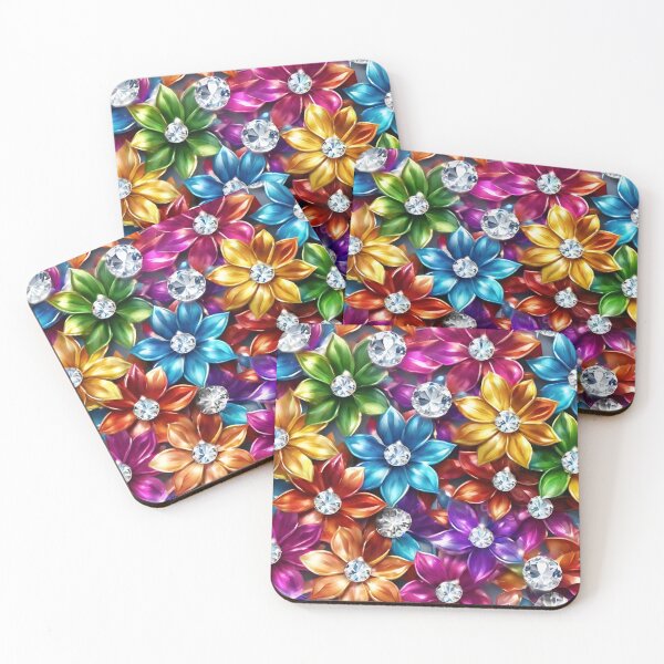 Item preview, Colorful Diamond Flowers 2 designed and sold by SweetRossel.