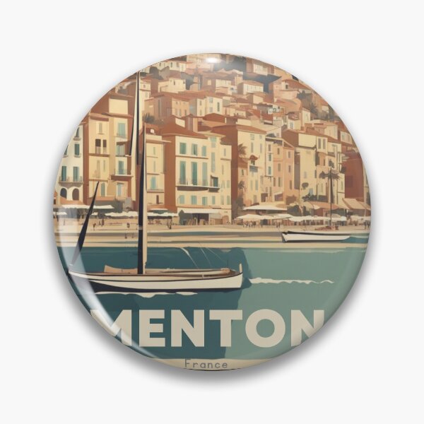 Item preview, Menton France Vintage Poster designed and sold by KarakitAI.