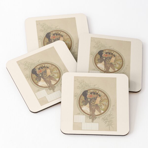 Item preview, Byzantine Heads: Brunette, by Alphonse Mucha. HIGH DEFINITION designed and sold by MINDTHECHERRY.