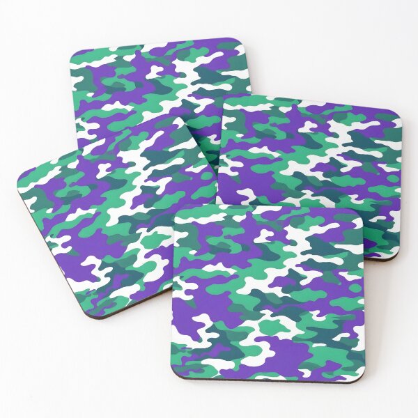Item preview, Green and purple camouflage pattern designed and sold by TheCamoShop.