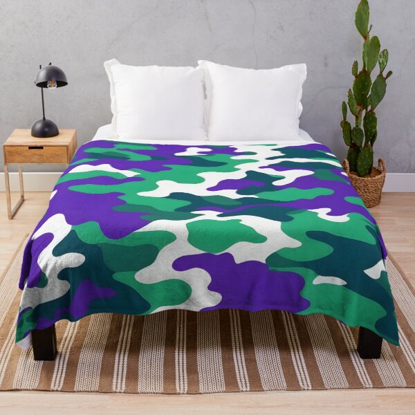 Item preview, Green and purple camouflage pattern designed and sold by TheCamoShop.