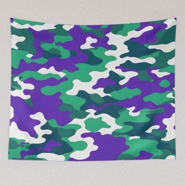 Item preview, Green and purple camouflage pattern designed and sold by TheCamoShop.