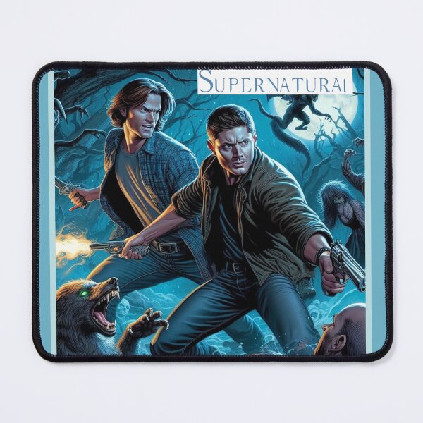 Item preview, Supernatural - Original Artwork by me - 7 of 9 Depiction of Sam and Dean Winchester fighting evil. designed and sold by Sunflower5576.