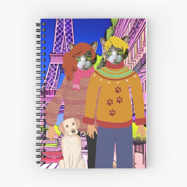 Item preview, Cat couple in Paris designed and sold by GasconyPassion.