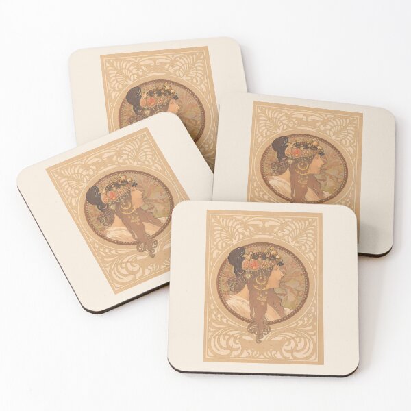 Item preview, Byzantine Heads: Brunette, by Alphonse Mucha. HIGH DEFINITION designed and sold by MINDTHECHERRY.