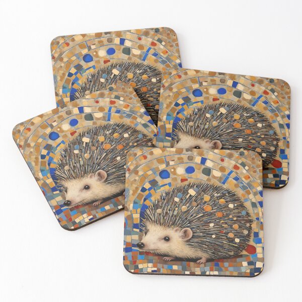 Item preview, Art Nouveau Hedgehog designed and sold by LittleGoblinPrs.