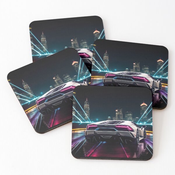 Item preview, Neon Fusion: Abstract Interpretation of the Lamborghini Huraca designed and sold by iQuorra.