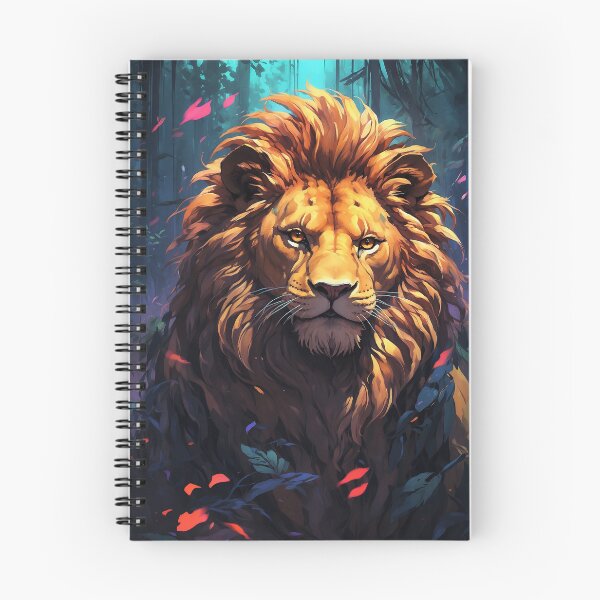 Item preview, Black Dark Lion – a series with darker animal characters designed and sold by MattCollinsShop.