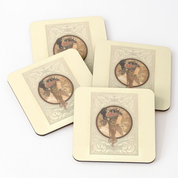 Item preview, Byzantine Heads: Brunette, by Alphonse Mucha. HIGH DEFINITION designed and sold by MINDTHECHERRY.