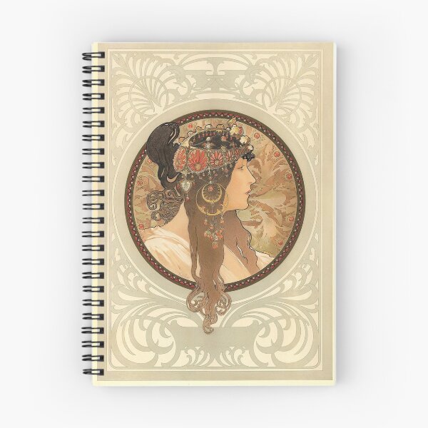 Item preview, Byzantine Heads: Brunette, by Alphonse Mucha. HIGH DEFINITION designed and sold by MINDTHECHERRY.