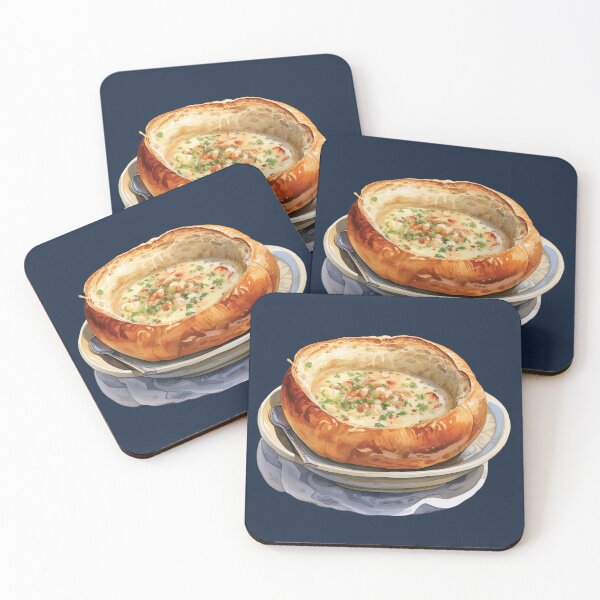 Item preview, Seafood Clam Chowder In A Bread Bowl designed and sold by Alicia Chee.