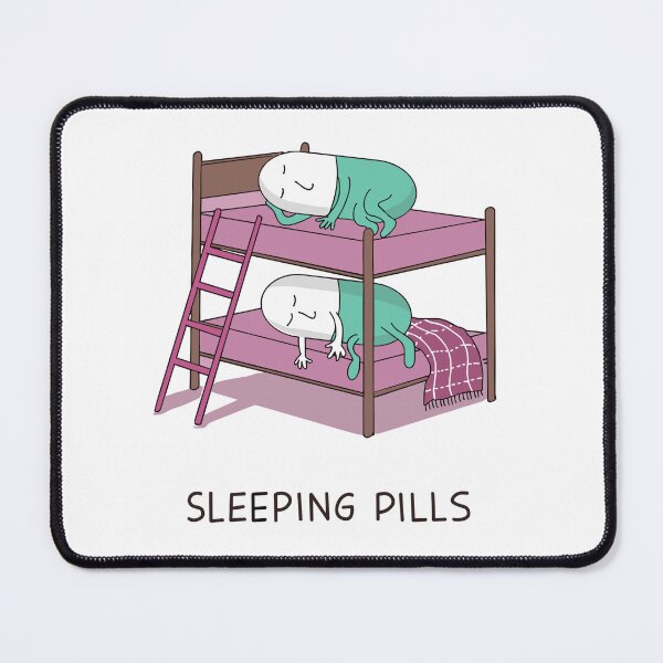 Item preview, Sleeping pillls fun art designed and sold by ArtsyGlaze.