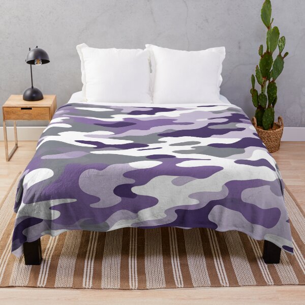 Item preview, Purple and Gray Camouflage designed and sold by TheCamoShop.