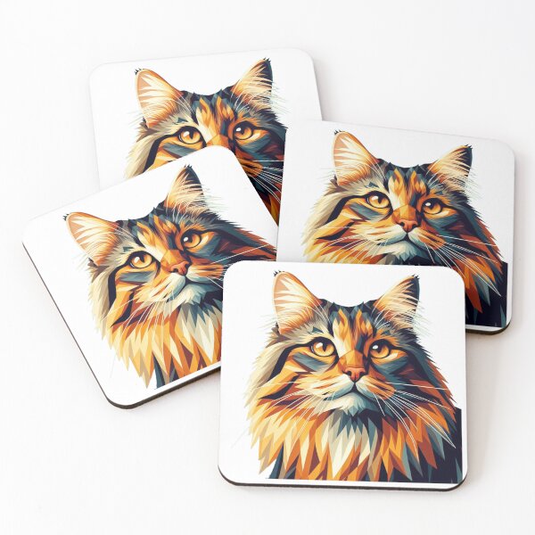 Item preview, Cute geometric colorful cats 5 designed and sold by slamnoah.