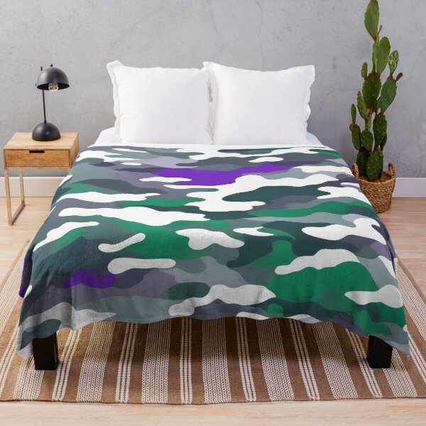 Item preview, Green, Gray and Purple Camouflage Pattern designed and sold by TheCamoShop.