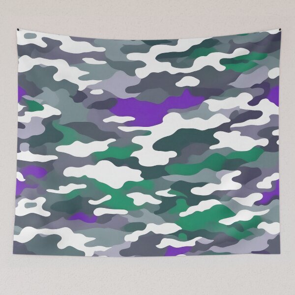 Item preview, Green, Gray and Purple Camouflage Pattern designed and sold by TheCamoShop.