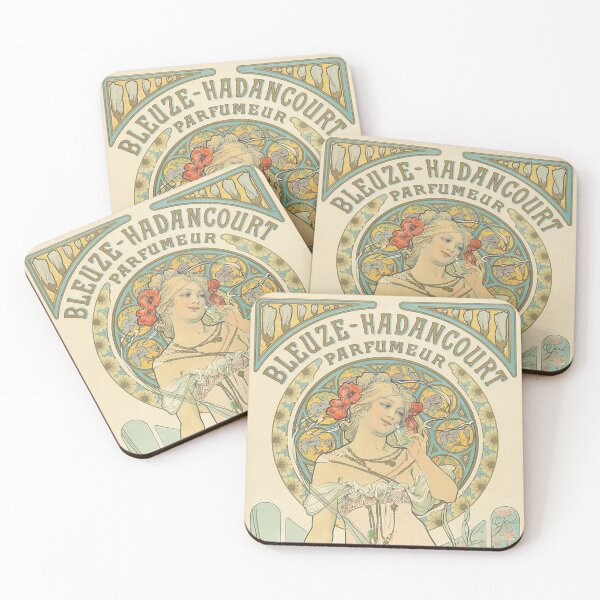 Item preview, Bleuze Hadancourt perfume, by Alphonse Mucha. HIGH DEFINITION designed and sold by MINDTHECHERRY.
