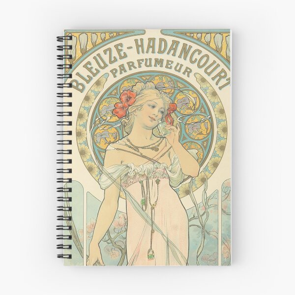 Item preview, Bleuze Hadancourt perfume, by Alphonse Mucha. HIGH DEFINITION designed and sold by MINDTHECHERRY.