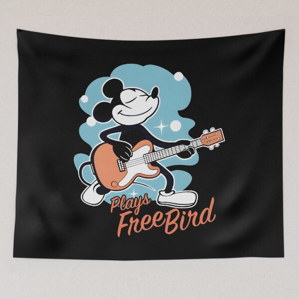 Item preview, Happy Mouse Plays Free Bird designed and sold by Peter P @ MedleyMerch.