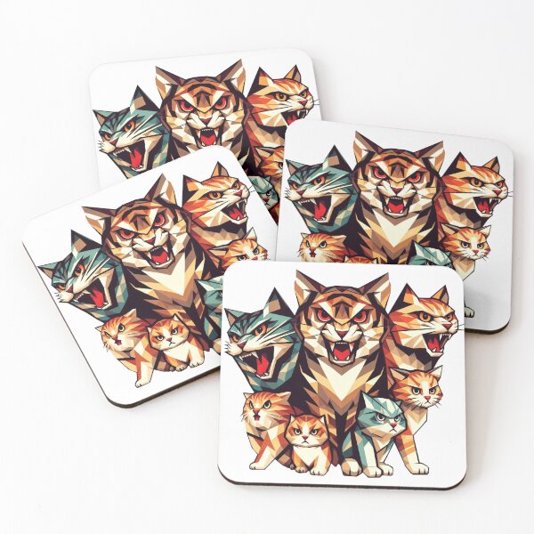 Item preview, Cute geometric colorful cats 7 designed and sold by slamnoah.