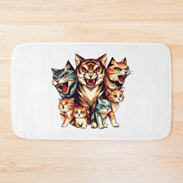 Item preview, Cute geometric colorful cats 7 designed and sold by slamnoah.