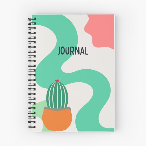 Item preview, Simple Minimal Modern Cactus Journal Green and Pink  designed and sold by julyperson.