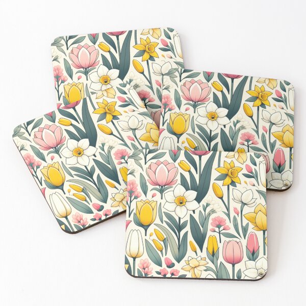Item preview, Spring Bloom Vector - Floral  Yellow Tulips Art Volume 1 designed and sold by mymagicstoreus.
