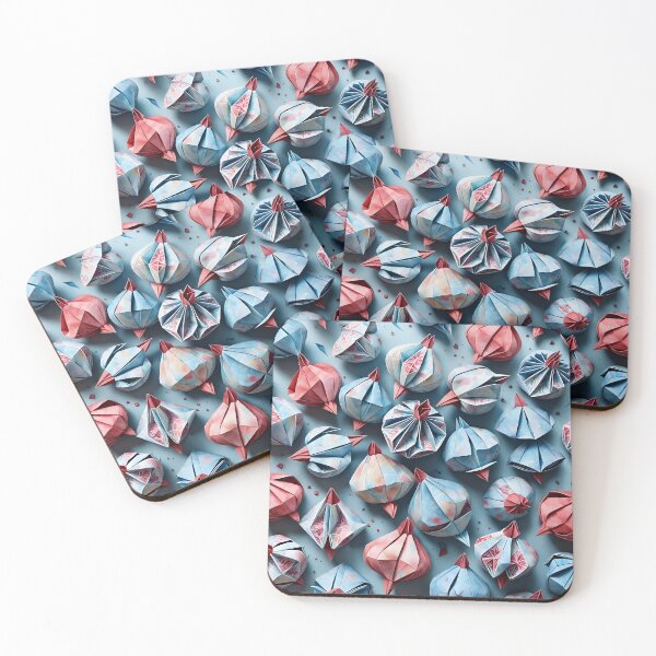 Item preview, Origami Pomegranate Pattern designed and sold by ShaViArt.