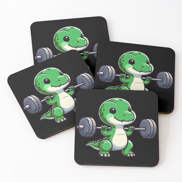 Item preview, Cute T-Rex Dinosaur Leg Day Gym Workout designed and sold by Kawaii-n-Spice.