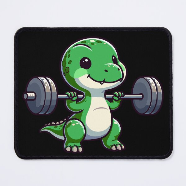 Item preview, Cute T-Rex Dinosaur Leg Day Gym Workout designed and sold by Kawaii-n-Spice.