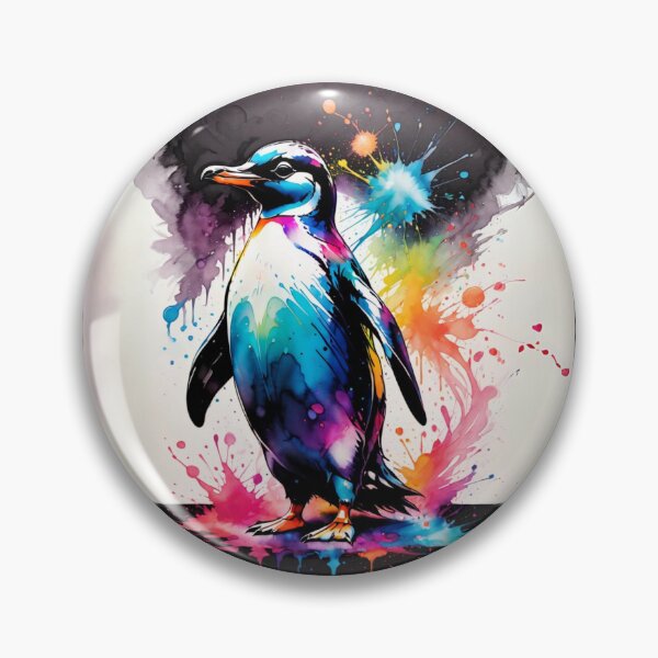 Item preview, Penguin Paint Splash Artwork  designed and sold by BotunPeony.