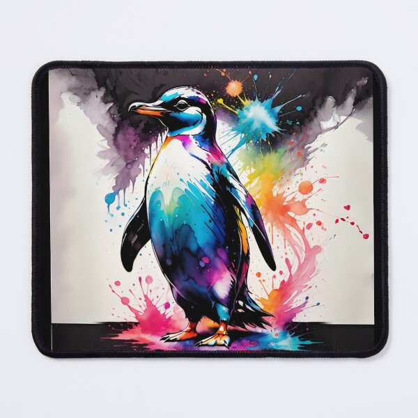 Item preview, Penguin Paint Splash Artwork designed and sold by BotunPeony.
