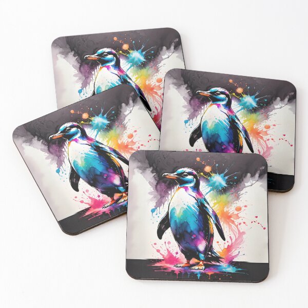 Item preview, Penguin Paint Splash Artwork  designed and sold by BotunPeony.