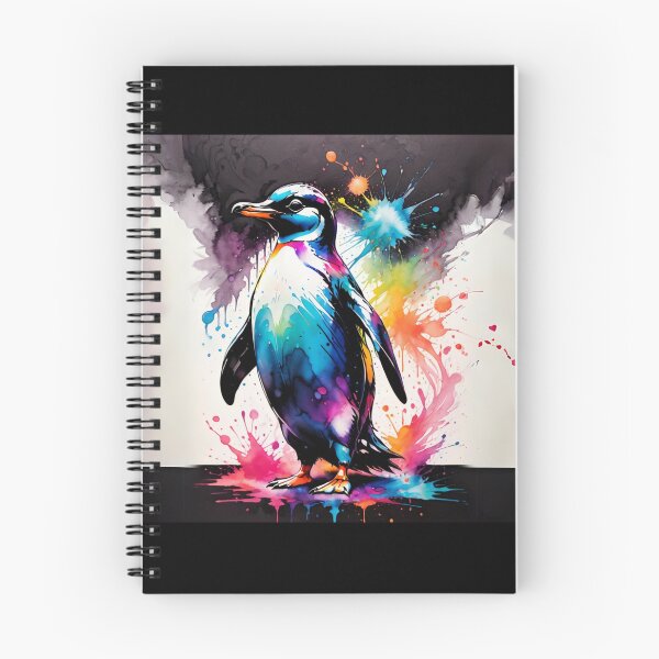 Item preview, Penguin Paint Splash Artwork  designed and sold by BotunPeony.