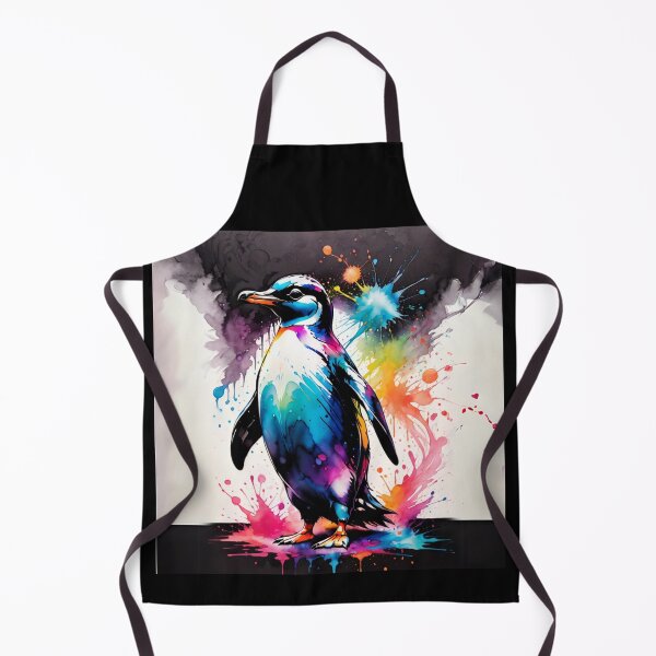 Item preview, Penguin Paint Splash Artwork designed and sold by BotunPeony.