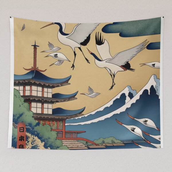Item preview, japanese background designed and sold by Lunarweave.