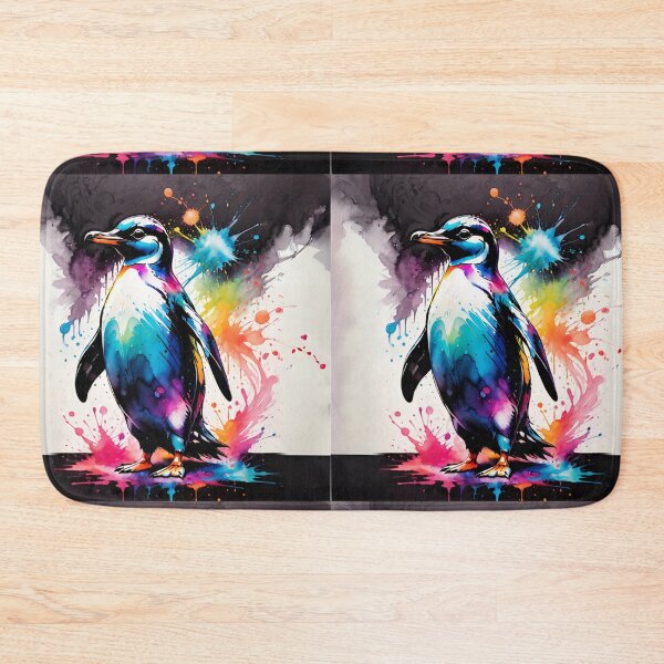 Item preview, Penguin Paint Splash Artwork  designed and sold by BotunPeony.