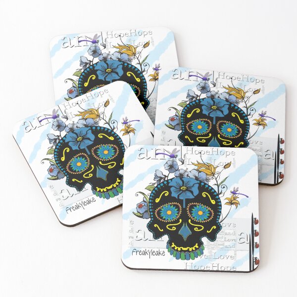 Item preview, FANTASY SKULL WITH FLOWERS AND BUGS designed and sold by inarausch2023.
