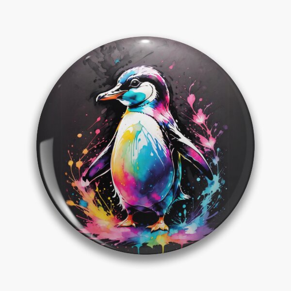 Item preview, Penguin Paint Splash Artwork  designed and sold by BotunPeony.
