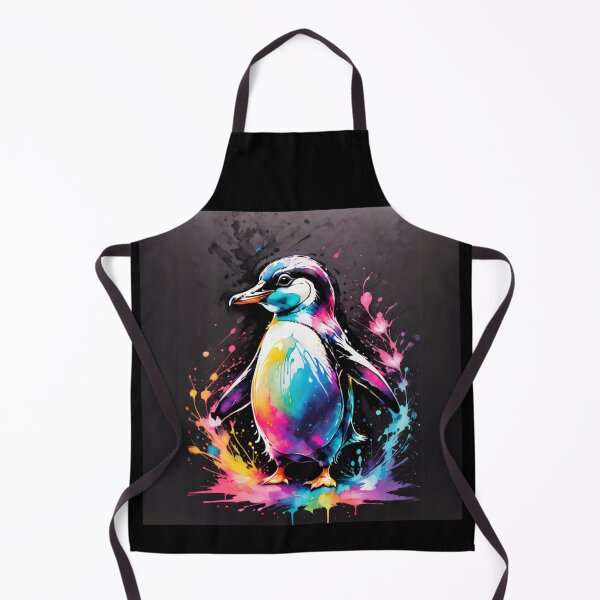Item preview, Penguin Paint Splash Artwork designed and sold by BotunPeony.