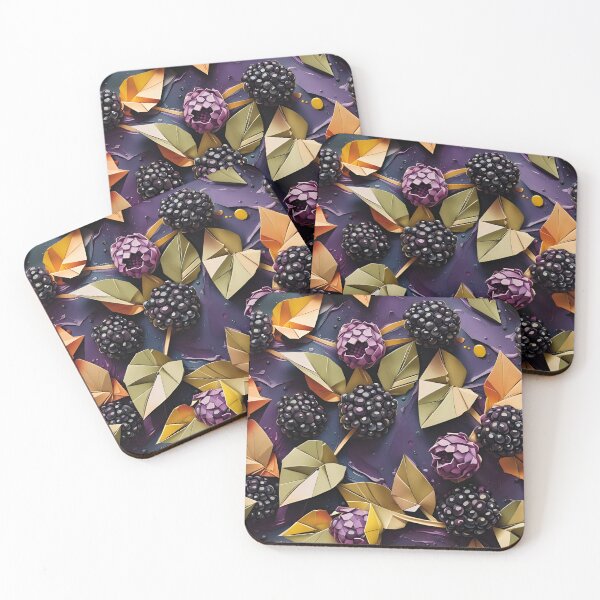 Item preview, Origami Blackberries Pattern designed and sold by ShaViArt.